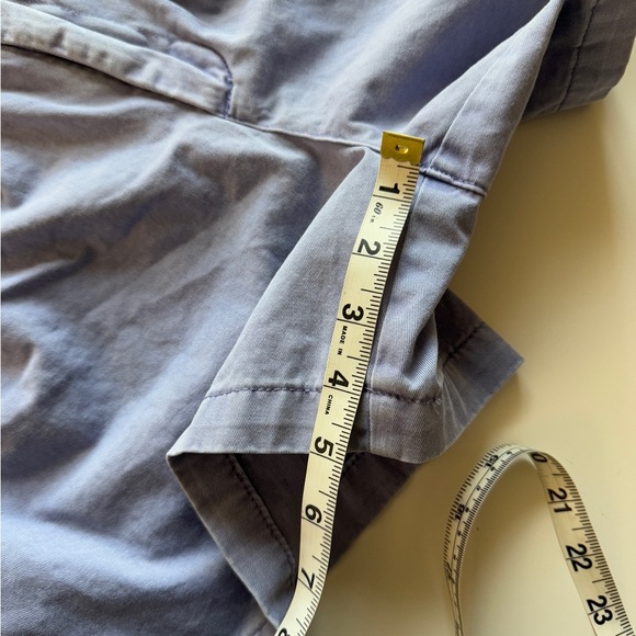 BDG Blaire Chino Short Shorts Pleated Periwinkle Blue Cotton Pull On Chino XS - Picture 8 of 11